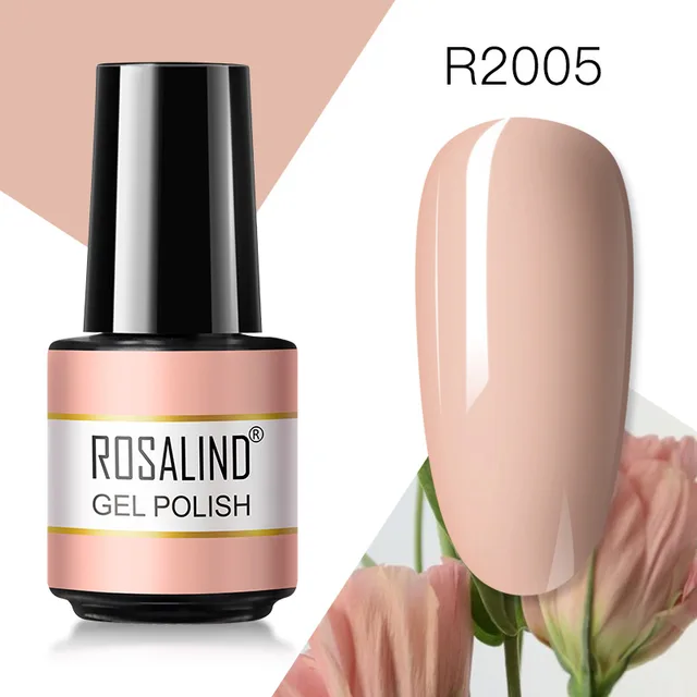 ROSALIND Gel Nail Polish 7ML Matte Base Top Coat For Soak Off Gel Polish UV LED Gel Semi Permanent Varnishes Design Nail Art RAR2005