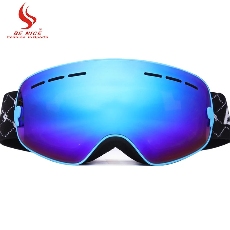 BENICE лыжные очки для детей двухэтажные анти-запотевание Ветер Открытый снежные поля лыжные принадлежности очки солнцезащитные очки Q