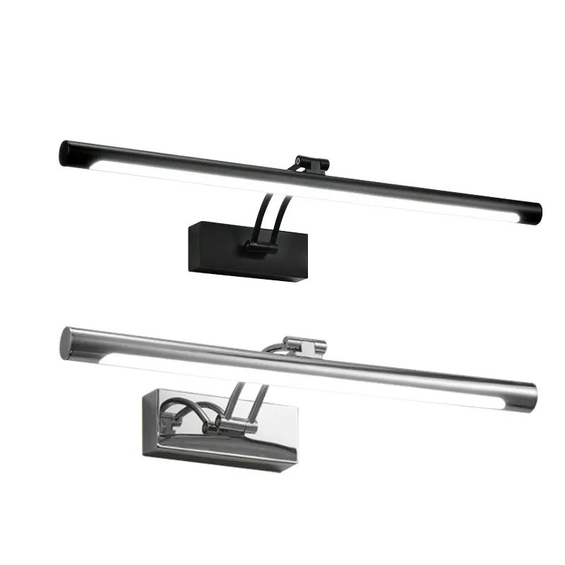 DONWEI LED Wall Lamp 40cm/50cm Mirror Front Light Waterproof Stainless Steel for Bathroom Vanity Toilet Makeup Lighting