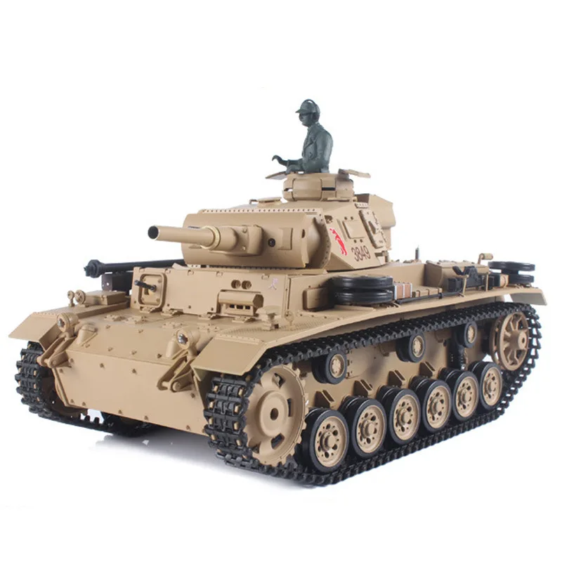 

HL Germany Tiger-type 3 H Type Remote Control Tank Military Model 1/16-Emission Bullets Smoke Sound 3849