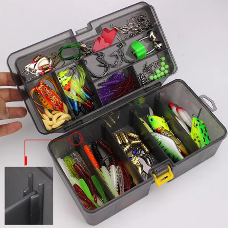 

Super complete Multi-function Fishing Baits Hooks Set Boxed Fish Lures Accessories 168Pcs/Set