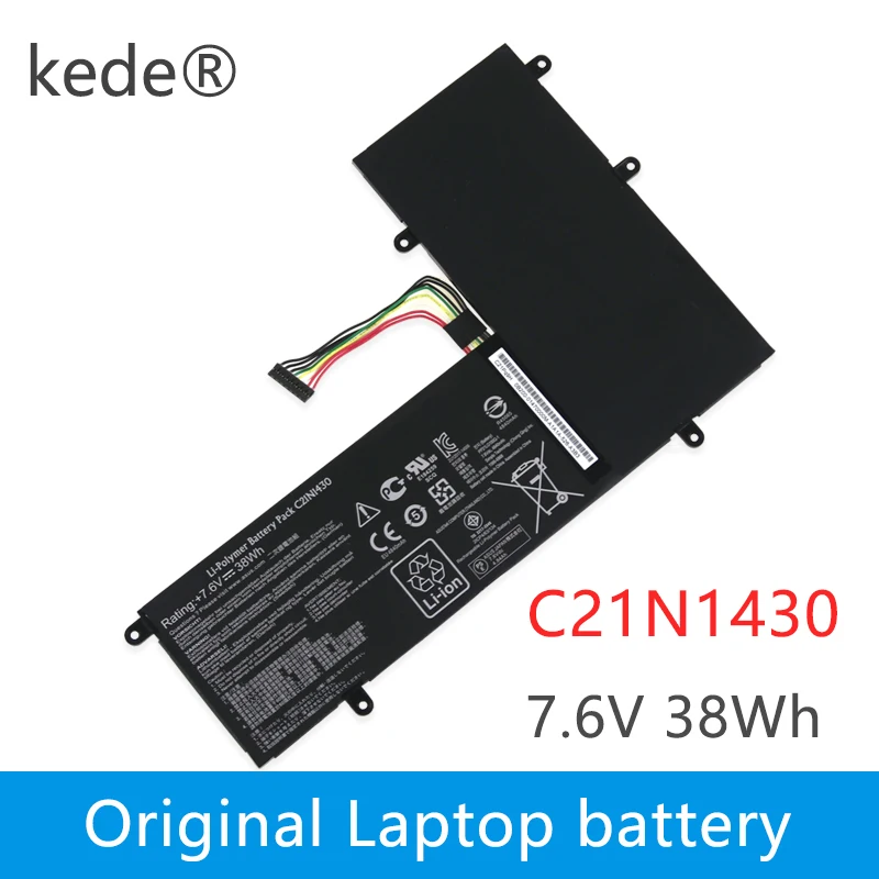 Kede 7,6 V 38Wh C21N1430 аккумулятор для ноутбука ASUS ChromeBook C201 C201P C201PA C201PA5 C201PA_C-2B