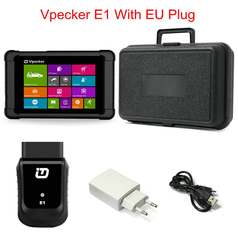 Vpecker E1 OBD2 Car Diagnostic Tool Multi-Languages ABS SRS EPB DPF Oil Service Reset   OBD 2 Automotive Scanner best car inspection equipment Code Readers & Scanning Tools