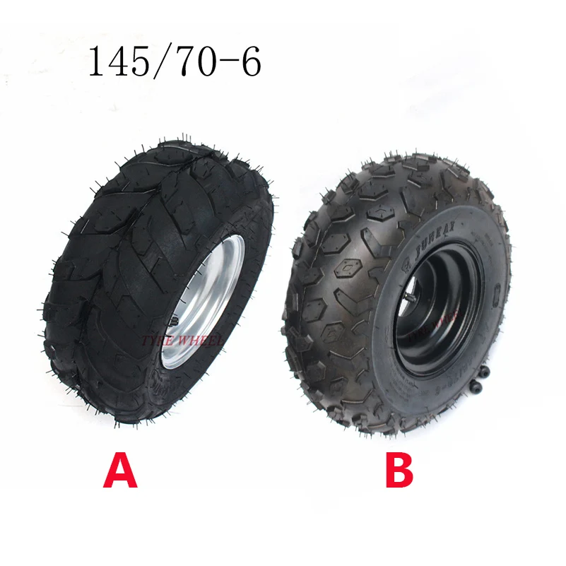 145/70-6 дюймов колеса покрышка колеса обод для 49cc 50cc 110cc электрический ATV Скутер Багги Go Kart велосипед части внедорожника