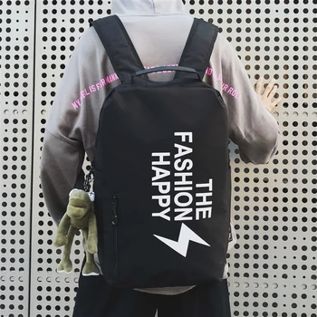 

Middle school students schoolbag male personality middle school students backpack female men leisure travel backpack