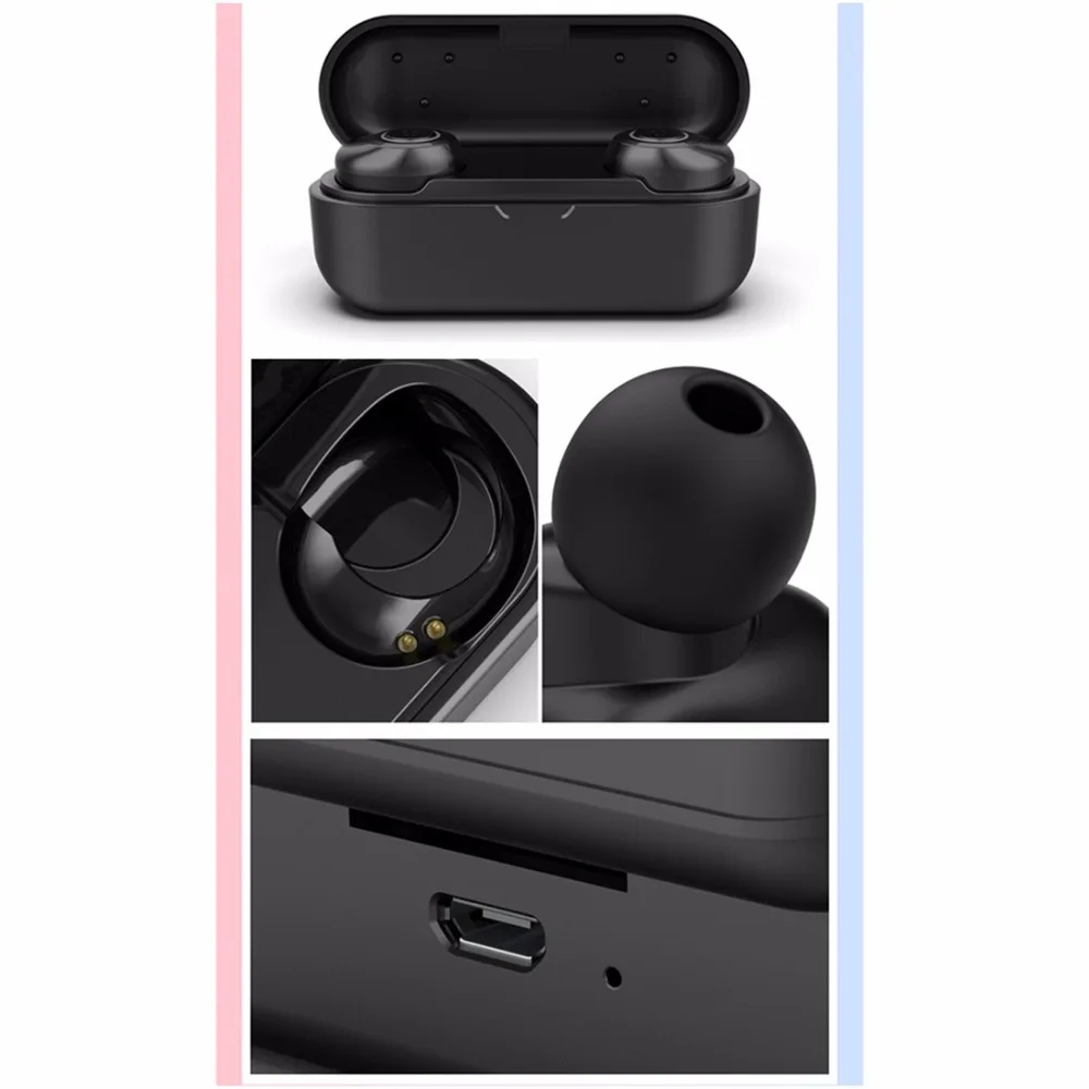 HAMTOD V11 TWS Bluetooth 5,0 бинауральные наушники Беспроводная Bluetooth гарнитура для iPhone, двойные динамики беспроводные наушники гарнитура с зарядным устройством