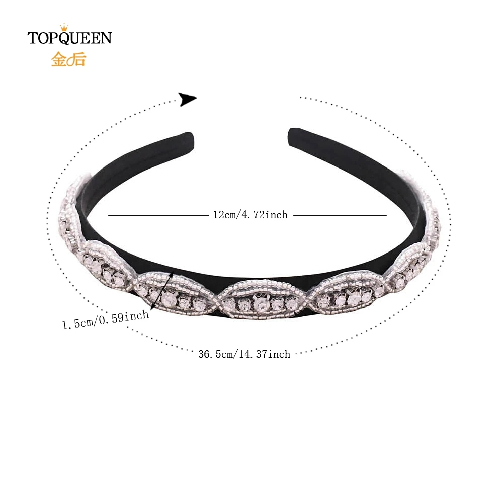 TOPQUEEN, S102-FG, свадебные стразы, аксессуары для волос, свадебная тиара, головные уборы, серебряные стразы, повязка на голову, барокко, лента для волос