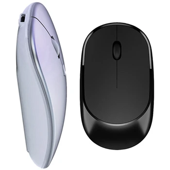 

Rechargeable Mouse Wireless Silent LED Backlit USB Optical Ergonomic Mouse PC Mouse White & 2.4G Silent Wireless Mouse