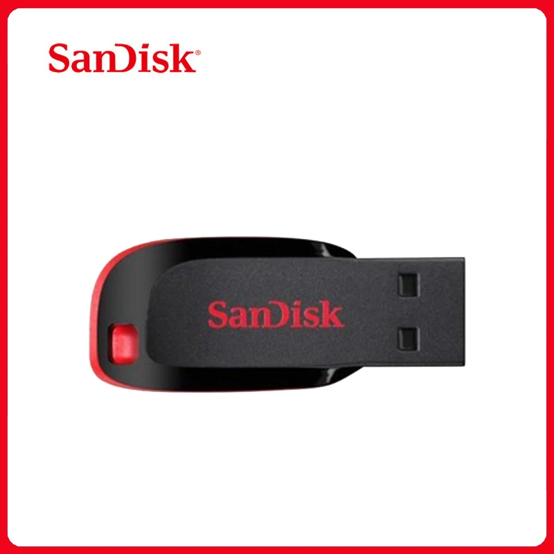 100% Оригинал SanDisk Cruzer Blade CZ50 USB флеш накопитель 128 Гб 64 ГБ 32 16 2 0 Поддержка