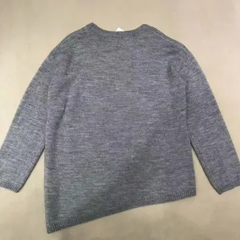 

Women Sweater 2019 Fall/Winter New Sweater Asymmetric Oversized Pure Wool Sweater