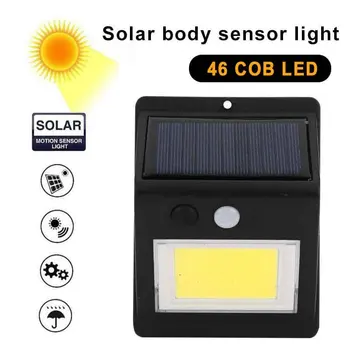

Wall Light Walkway Lights Outdoor Home Solar 46LED Security Lamp Flashlight Room Lighting Motion Sensor Durable