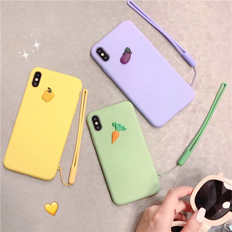 Coque Etui модный жидкий силиконовый мягкий ТПУ 3D овощи чехол для телефона для huawei P20 Pro Lite P30 Pro Lite крышка Capinha