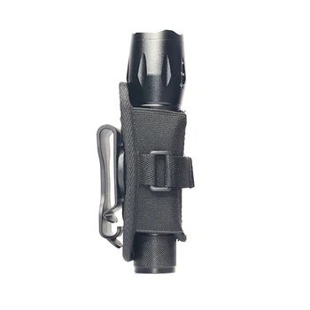 

Camping Protective Belt Case Flashlight Pouch 360 Degree Torch Holster Army Accessories Hiking Carry Adjustable Nylon Outdoor