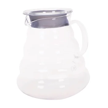 

New-V60 Pour Over Glass Range Coffee Server Carafe Drip Coffee Pot Coffee Kettle Brewer Barista Percolator Clear 800Ml