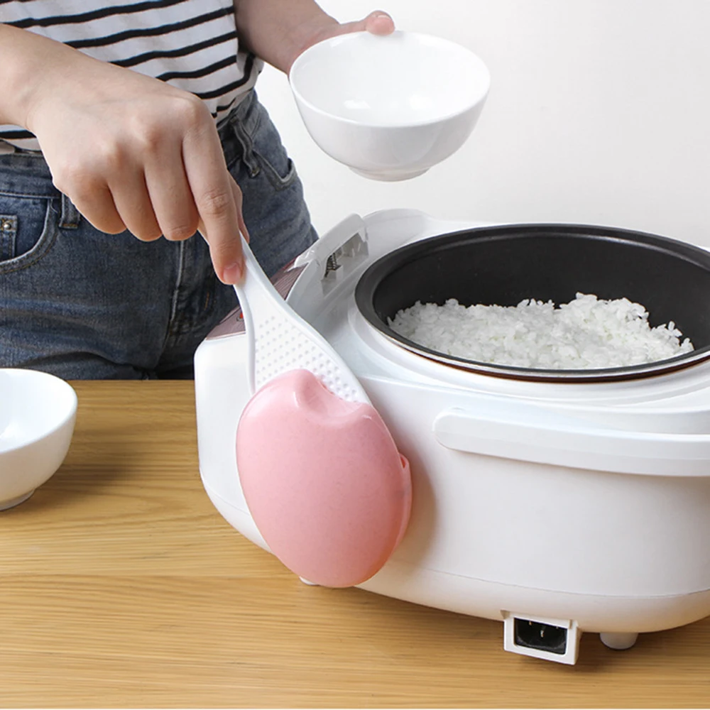 New Rice Spoon Storage Suction Rack Wall-mounted Free Punch Cooker Box Case Cup Kitchen Supply | Дом и сад