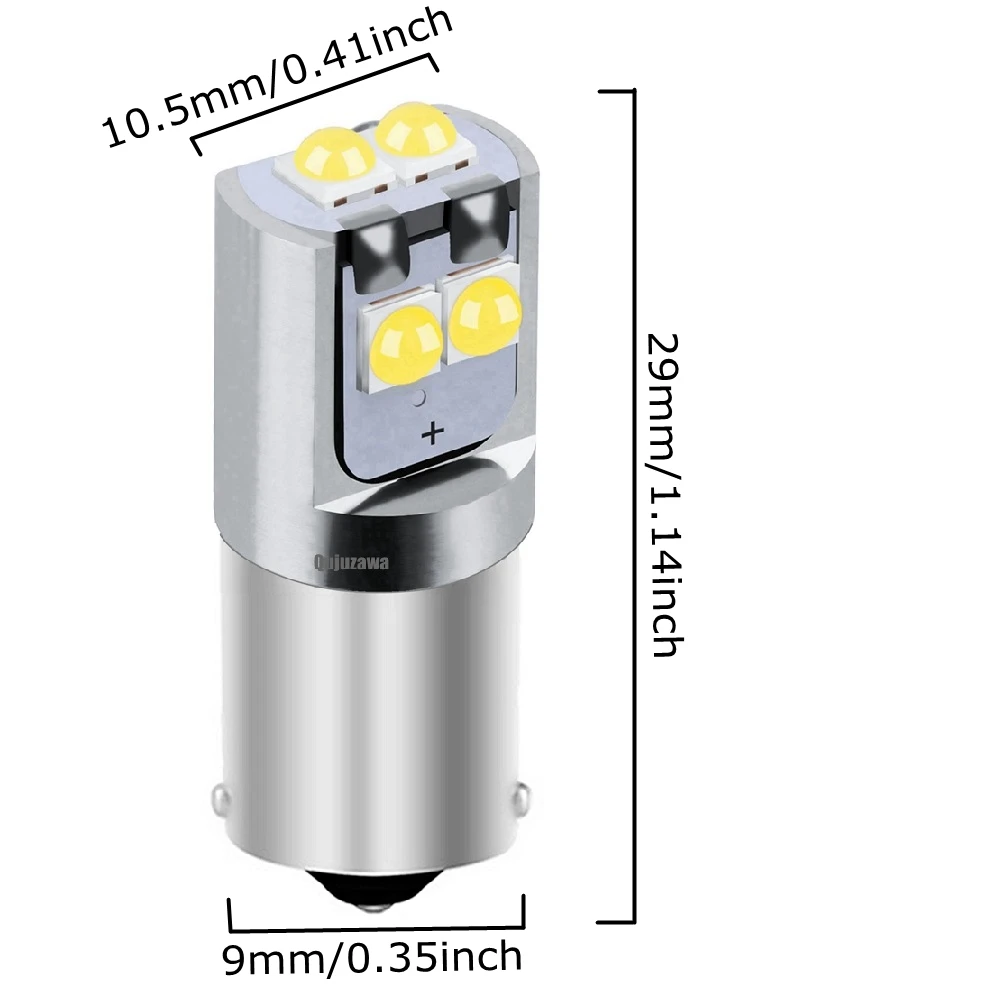 2 шт. T11 233 T4W BA9S BAX9S BAY9S светодиодный потолочный светильник для чтения в салоне автомобиля, автомобильная задняя боковая лампа, парковочный светильник, лампа для номерного знака