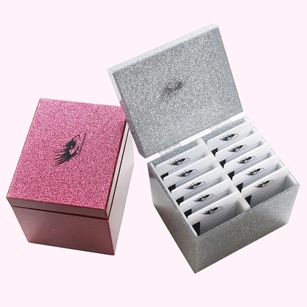 

10 Layers Eyelash Storage Box Eyelashes Holder Case Grafting Eyelash Extension False Eyelash Makeup Organizer Beauty Makeup New