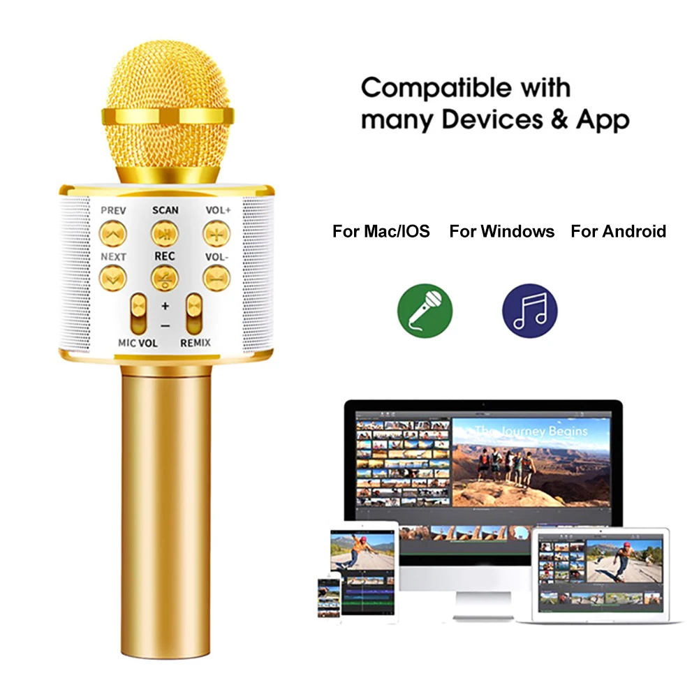 WS858 микрофон Bluetooth беспроводной USB WS 858 Профессиональный динамик Ktv мобильный