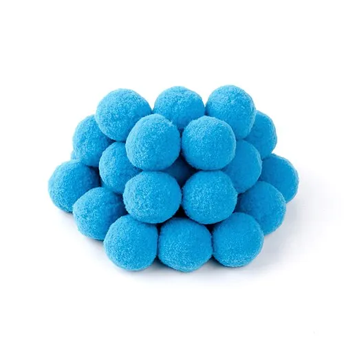 sea blue 8/10/15/20/25/30 мм помпон Искусственные цветы Материал мягкий помпон Пушистый Плюшевый мяч поделки своими руками помпоном домашний декор швейная фурнитура - Цвет: sea blue