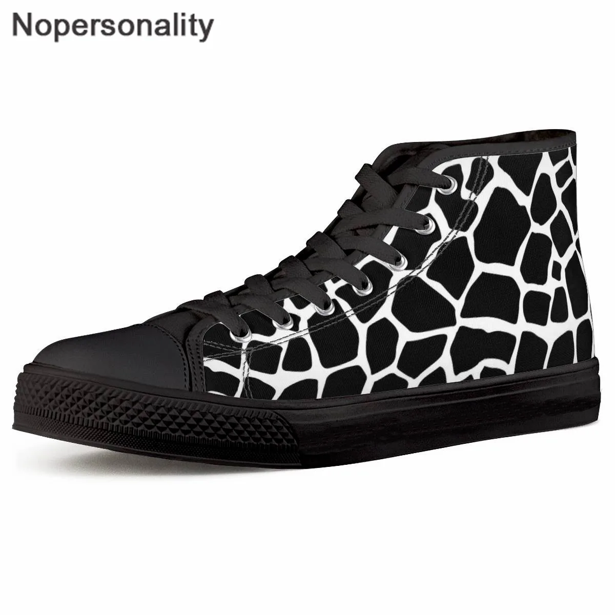 

Nopersonality Fashion Giraffe Print Men's Shoes High Top Sneakers Youth People Non-slip Teenager Walking Shoes Zapatos De Hombre