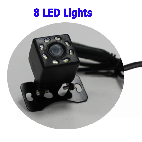 Bonroad камера заднего вида для автомобиля Dvr зеркало 4 Led 8 Led камера заднего вида ночное видение HD для DVD резервная камера с парковочной линией