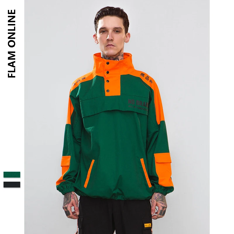 2019 хип-хоп пуловер куртка спортивный костюм на молнии модные пальто Мужская