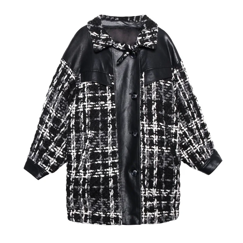 Max LuLu зимняя Корейская женская модная верхняя одежда женские вязаные кожаные длинные ветровки винтажные плотные теплые шерстяные пальто