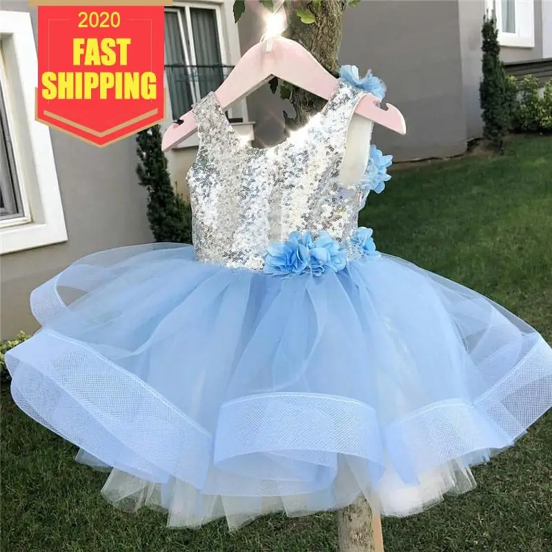 elsa flower girl dress