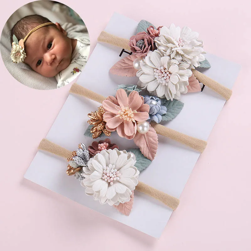 floral baby headband