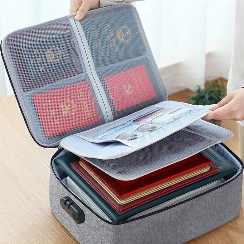 

Storage Bag Large with Code Lock Zipper Luggage Compression Lock Reclosable Storage Bag Portable Travel Home Organization