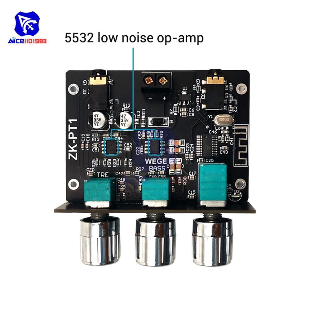Audio Bluetooth 5.0 Amplifier Board For Speakers Sound Preamplifier Sound Equipment Home Music Amplifier Stereo Decoding Board - 5