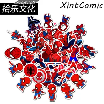

50 Pcs Superhero SpiderMan Stickers For Suitcase Skateboard Laptop Luggage Fridge Phone Car Styling DIY Decal Sticker