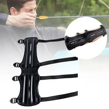 

Durable Bracers Armguard Cowhide Archery Field Arrow Accessories Outdoor Sports Bow Finger Arm Guard Practical