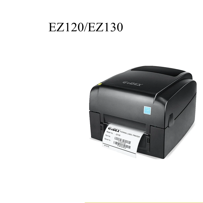 EZ-120 의류 태그 프린터 아시아 실버 종이 세척 마크 열전사 리본 제품 라벨 접착 바코드 기계 EZ130