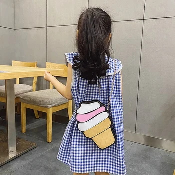 

Lovely Ice Cream Cake Kid Sling Bag Cute Chain Bag Baby Fashion Bag