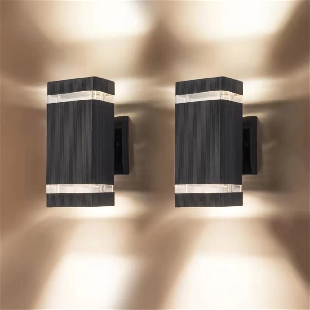 12W LED Outdoor Waterproof Wall Lamp Porch Garden Light Aluminum G10 Indoor Outdoor Waterproof Wall Lights Corridor Wall Lamps