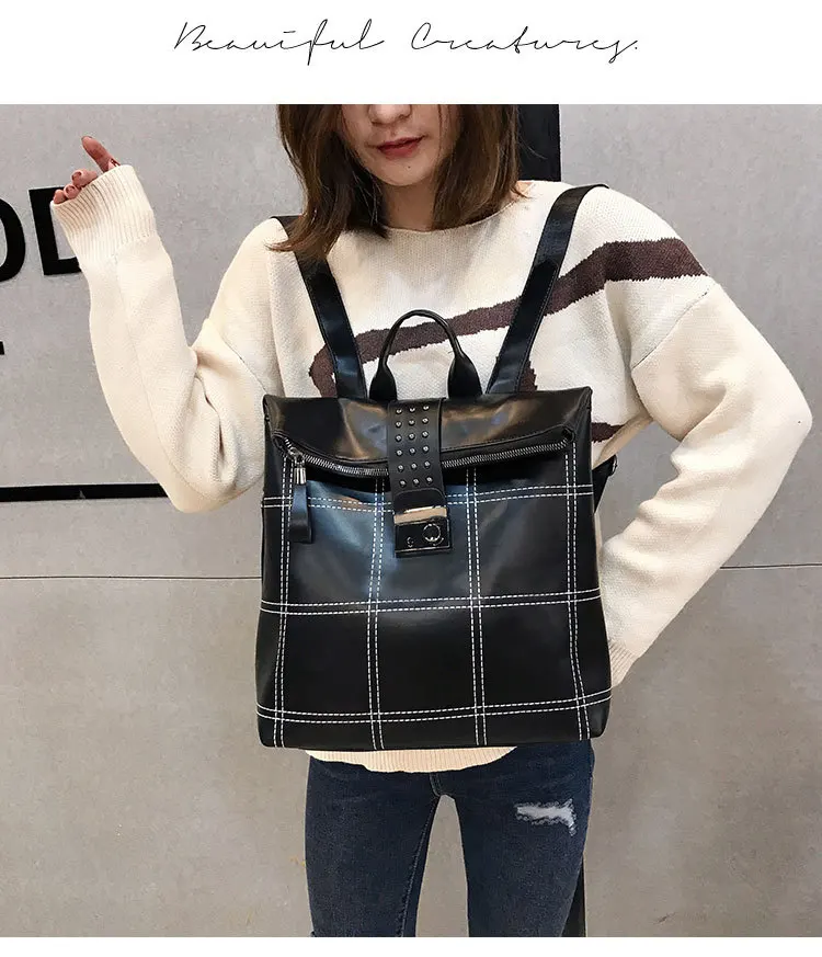 Mochilas Para Mujer De Moda Cuero Antirrobo непроницаемый Дамский рюкзак, кожаная сумка, рюкзак для девочек, роскошный брендовый дизайн