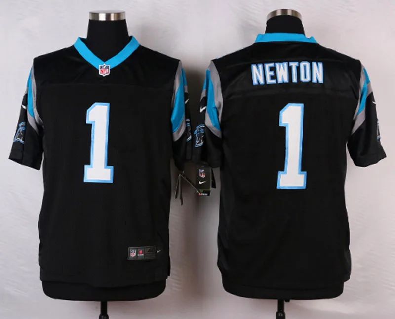 Синий Stitiched, Carolina, Cam Newton, Luke Kuechly, Greg Olsen, Kelvin Benjamin, Thomas Davis Jonathan Stewart Jersey - Цвет: Синий