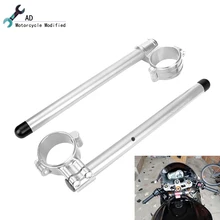 43 мм для Kawasaki ZRX1100 ZRX1200 руль для шоссейного велосипеда мото регулируемая вилка ручка бар Racer rcycle ZRX 1100 1200