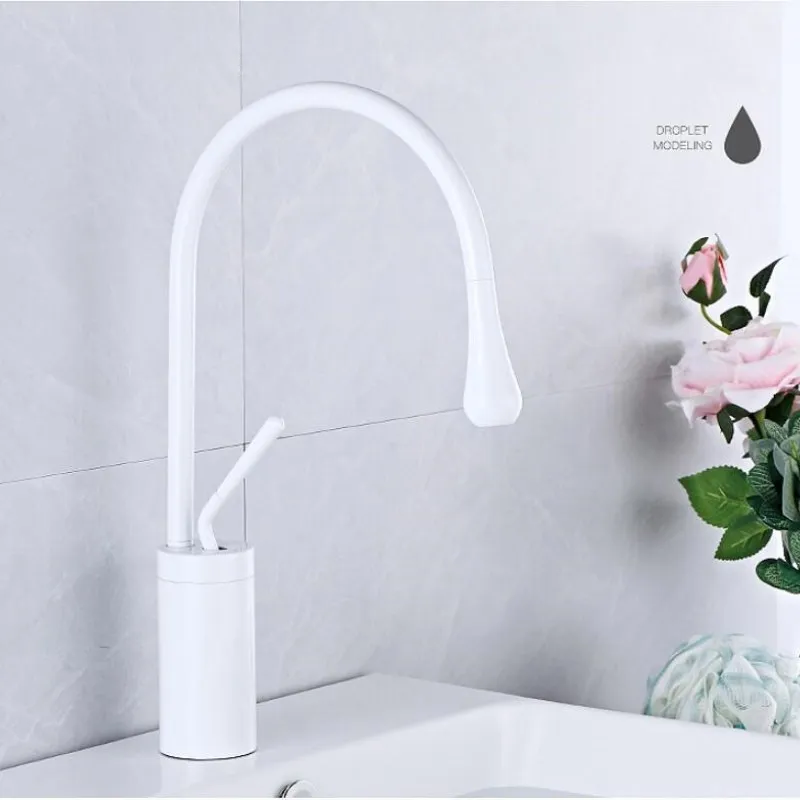 Basin Faucets Modern Black Bathroom Faucet Waterfall faucets Single Hole Cold and Hot Water Tap Basin Faucet Mixer Taps