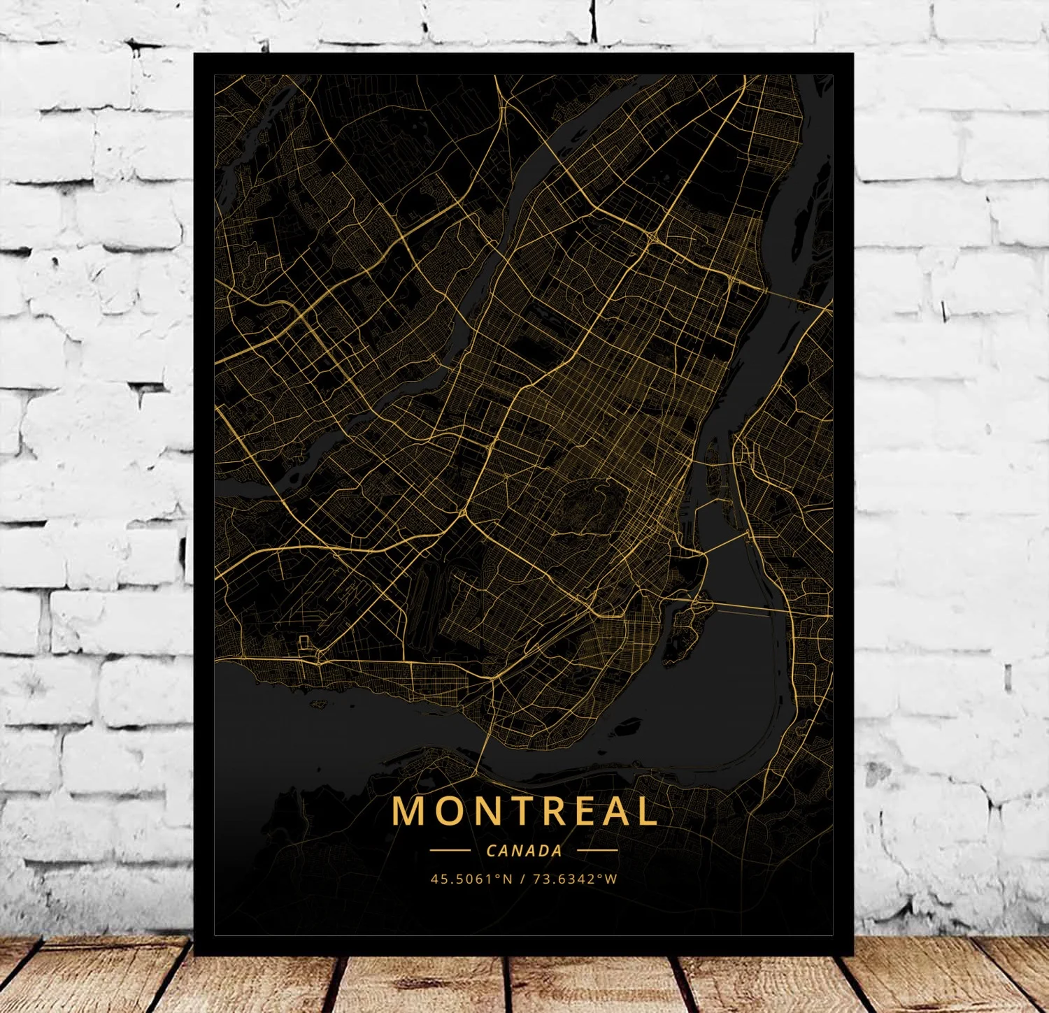Longueuil Markham Milton Mississauga Montreal оквиль Осава Ottawa Quebec City Регина Ричмонд сагуенай Toronto Канада плакат - Цвет: Montreal