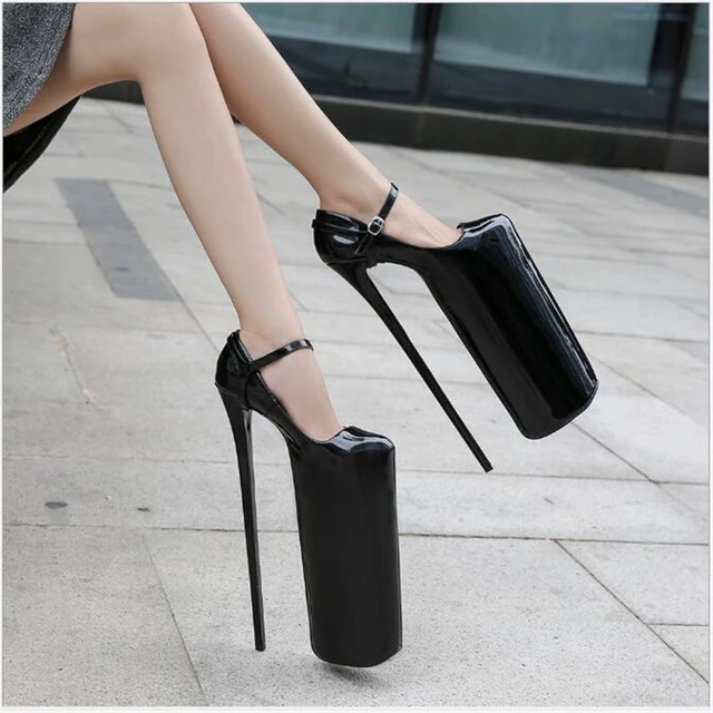 Tacones altos de 30cm para mujer, plataforma de alto, Pole Dance, celebridades, zapatos de succión, tallas 35-46 - AliExpress