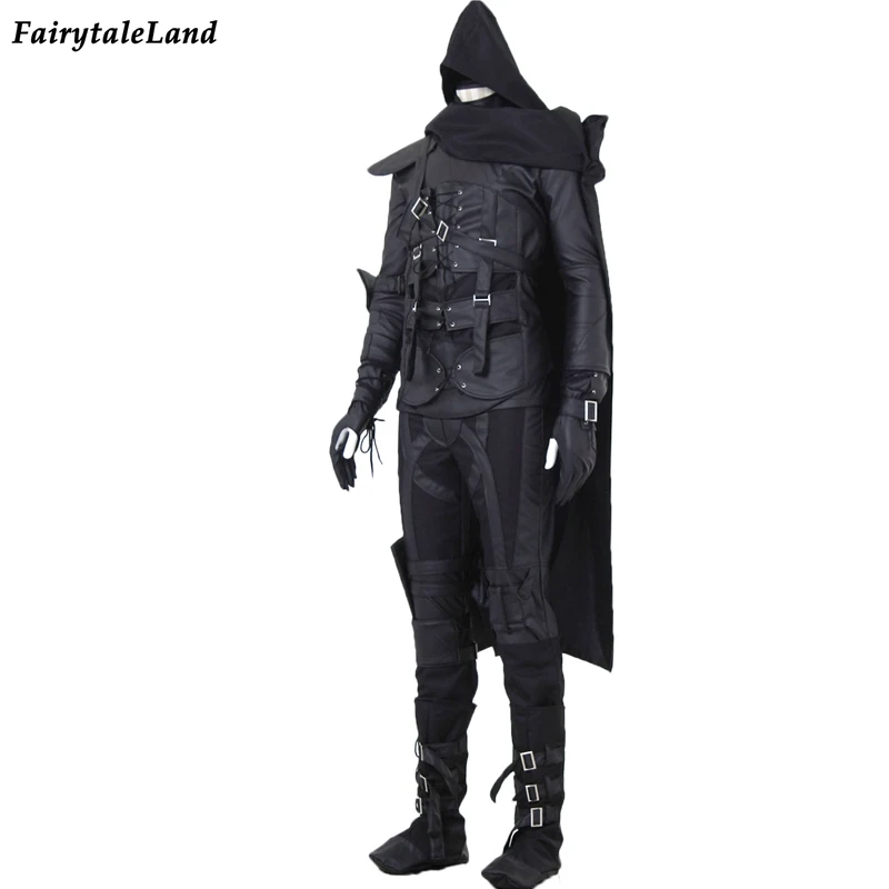 Men's Halloween Costume | Game Thief Cosplay | Fancy Thief Hero 4 Garrett Black Suit image 3