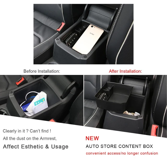 Lfotpp Car Central Storage Box For Ibiza Typ 6f / Arona Suv 2022 Non-slip  Rubber Armrest Storage Box Auto Interior Accessories - Stowing Tidying -  AliExpress