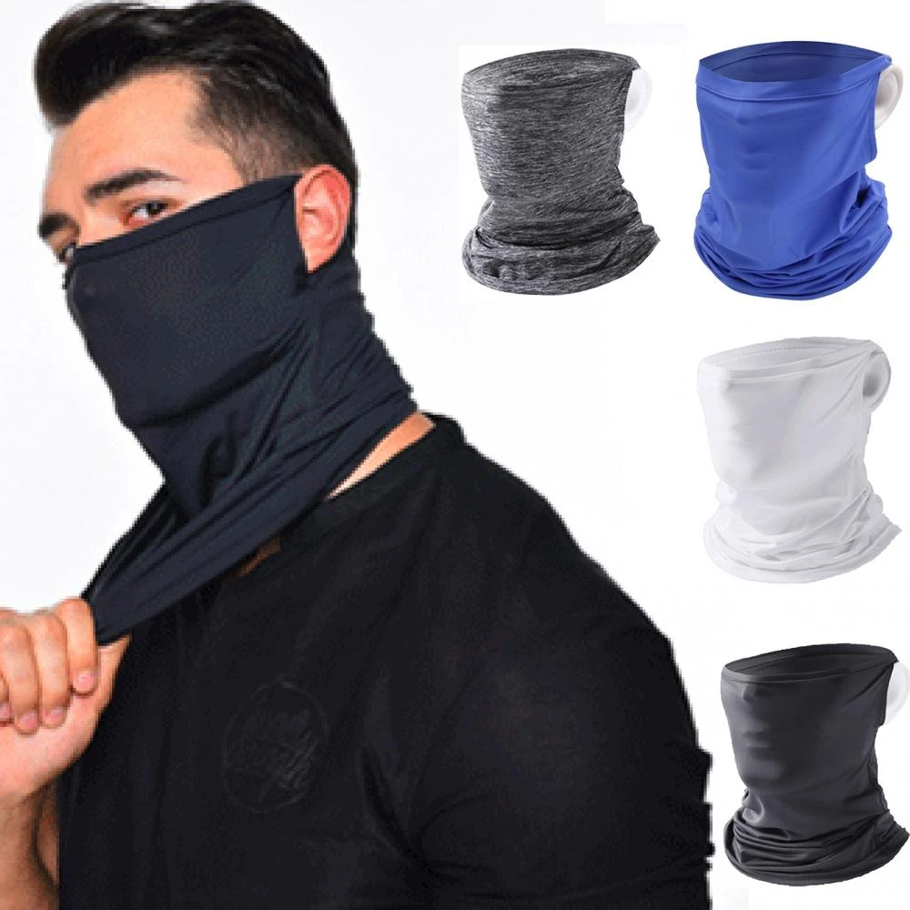 40HOTUnisex Motorcycle UV Protection Face Bandana Tube Scarf Neck Gaiter Balaclava Face Mask