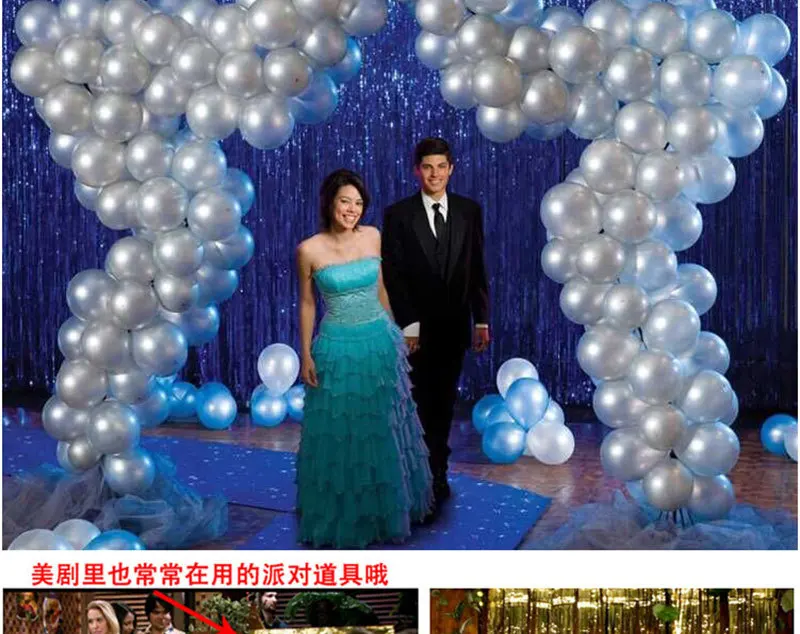 Hot Sales 1X2 M Black And White with Pattern/White Tinsel Curtain Halloween Holiday Scene Decorative Decoration