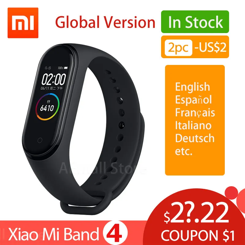 Умные часы Xiaomi Mi Band 4 Глобальная версия|Смарт-браслеты| |