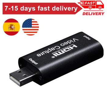 

Mini Video Capture Card USB 2.0 HDMI Video Grabber Record Box fr PS4 Game DVD Camcorder HD Camera Recording Live Streaming