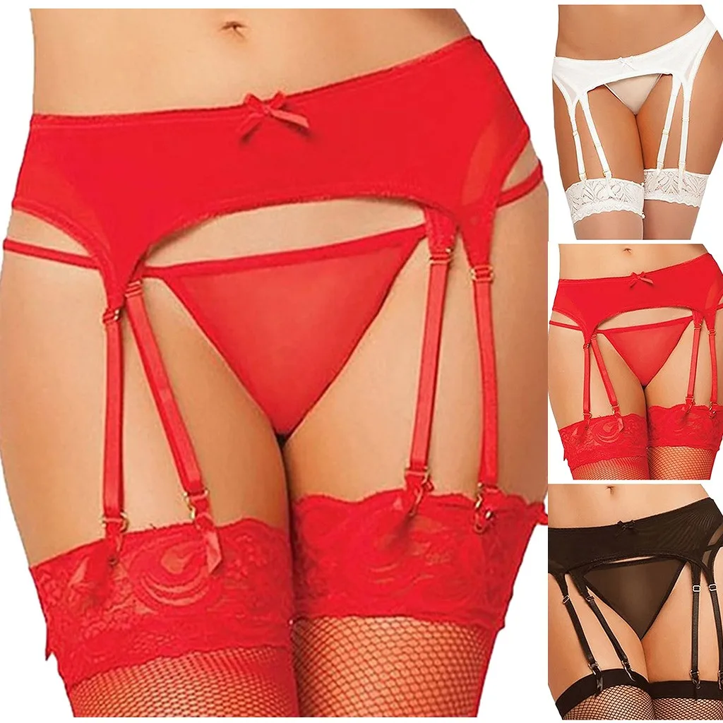 Эротическое нижнее белье Babydoll эластичное кружевное сексуальное пояс для чулок