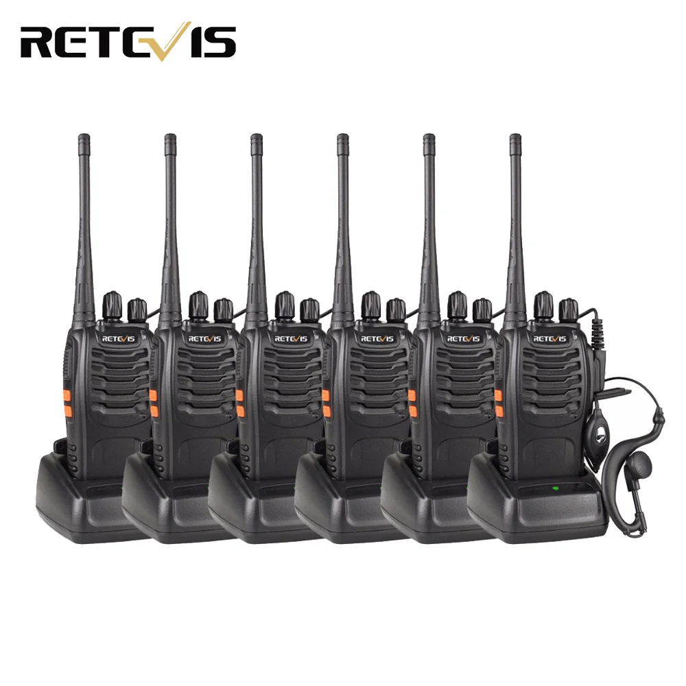 6 шт. Walkie Talkie Retevis H777 УВЧ 400-470 МГц Частота Портативный Радиолюбителей Кв Трансивер Радио Коммуникатор Удобно Telsiz A9105